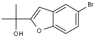 2-(5-bromobenzofuran-2-yl)propan-2-ol 结构式
