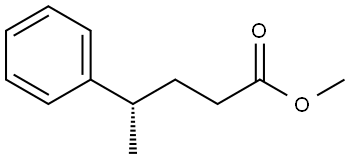 methyl (S)-4-phenylpentanoate 结构式