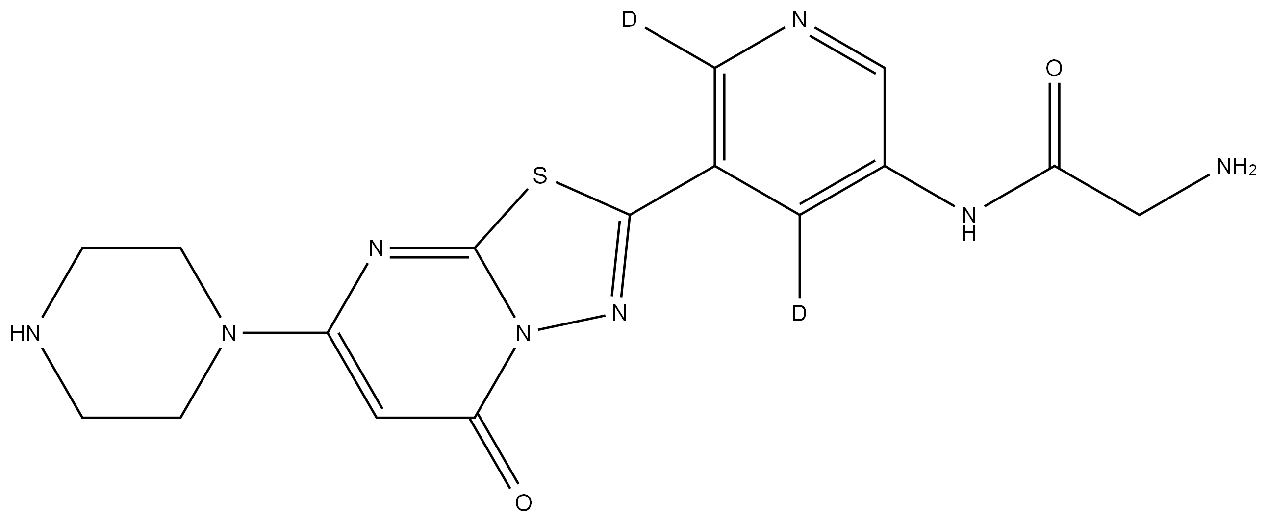 Zalunfiban D2 (Pyridine-D2) 结构式
