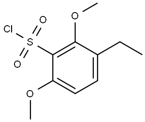3-乙基-2,6-二甲氧基苯磺酰氯 结构式