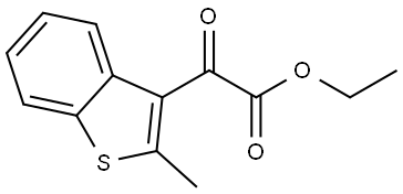 Ethyl 2-methyl-α-oxobenzo[b]thiophene-3-acetate 结构式