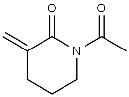 1-乙酰基-3-亚甲基哌啶-2-酮 结构式