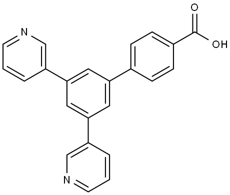 4-(3,5-DIPYRIDIN-3-YLPHENYL)BENZOIC ACID 结构式