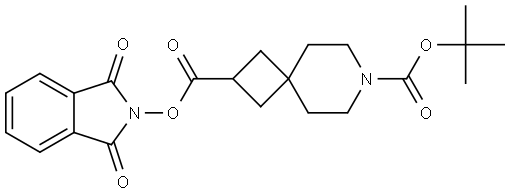7-(tert-butyl) 2-(1,3-dioxoisoindolin-2-yl) 7-azaspiro[3.5]nonane-2,7-dicarboxylate 结构式