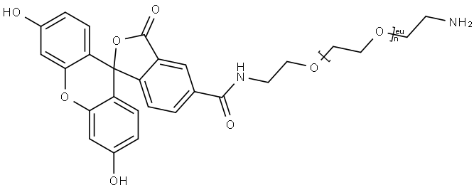 氨基-聚乙二醇-FITC 结构式