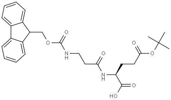 Fmoc-β-Ala-Glu(OtBu)-OH 结构式