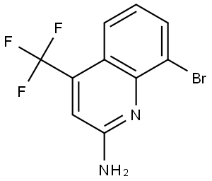 8-bromo-4-(trifluoromethyl)quinolin-2-amine 结构式