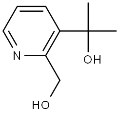 2-(2-(hydroxymethyl)pyridin-3-yl)propan-2-ol 结构式