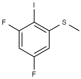 1,5-Difluoro-2-iodo-3-(methylthio)benzene 结构式