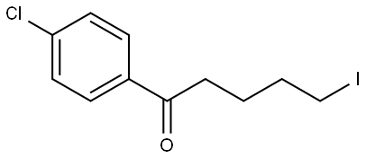 1-(4-chlorophenyl)-5-iodopentan-1-one 结构式