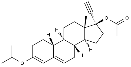 醋酸炔诺酮-3-异丙基二烯醇醚 结构式