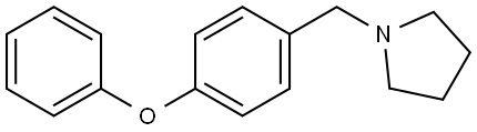 1-[(4-Phenoxyphenyl)methyl]pyrrolidine 结构式