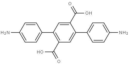 4,4''-二氨基-[1,1':4',1''-三联苯]-2',5'-二羧酸 结构式