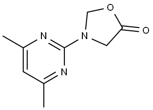 3-(4,6-dimethylpyrimidin-2-yl)oxazolidin-5-one 结构式