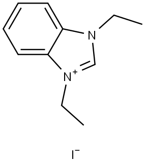 1,3-二乙基-1H-苯并[D]咪唑-3-鎓碘化物 结构式