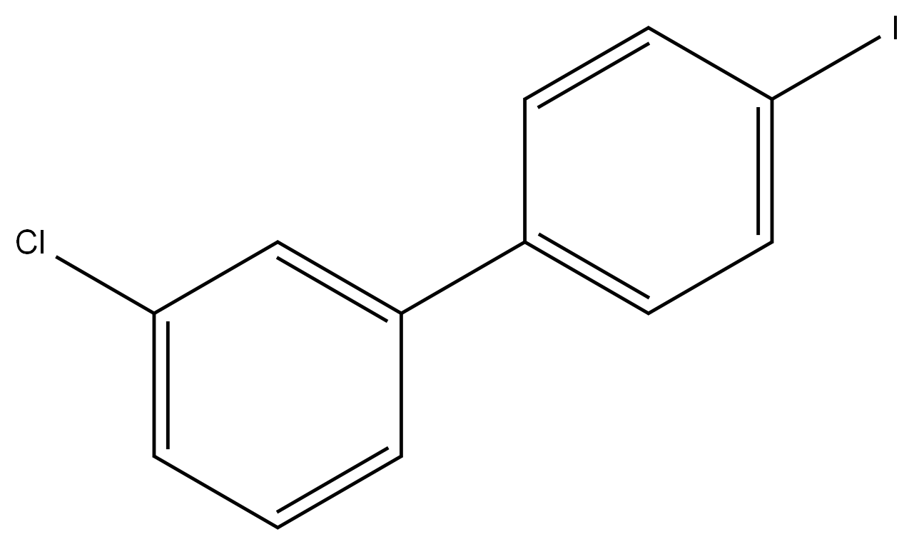 3-chloro-4'-iodo-1,1'-biphenyl 结构式