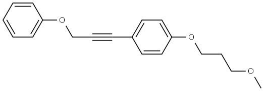 1-(3-Methoxypropoxy)-4-(3-phenoxy-1-propyn-1-yl)benzene 结构式