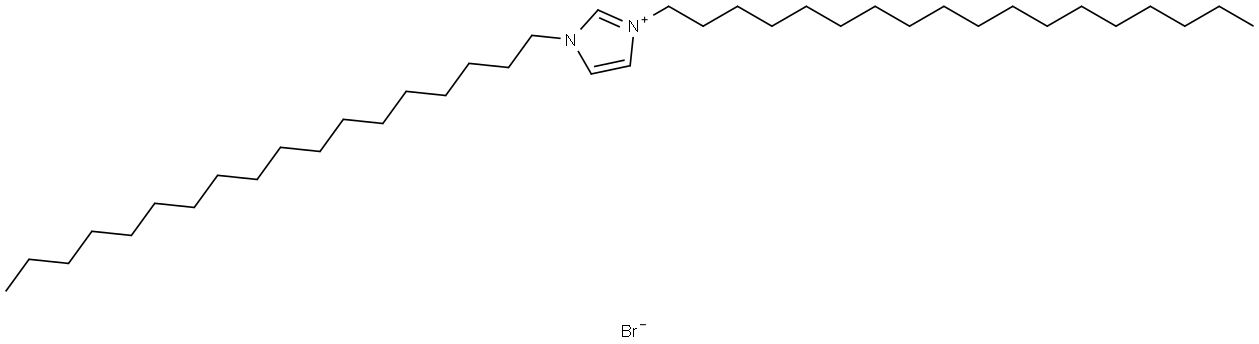 1,3-二(十八烷基)咪唑溴盐 结构式