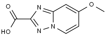 7-Methoxy[1,2,4]triazolo[1,5-a]pyridine-2-carboxylic acid 结构式