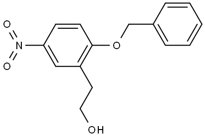 2-(2-(苄氧基)-5-硝基苯基)乙-1-醇 结构式