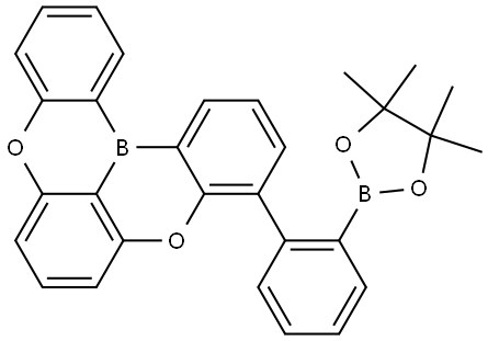 3-(2-(4,4,5,5-TETRAMETHYL-1,3,2-DIOXABOROLANE-2-YL)PHENYL)-5,9-DIOXA-13B-BORANAPHTHO[3,2,1-DE]ANTHRACENE 结构式