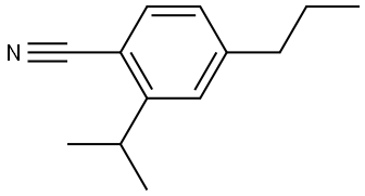 2-(1-Methylethyl)-4-propylbenzonitrile 结构式