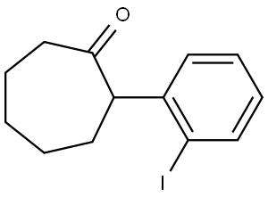 2-(2-iodophenyl)cycloheptan-1-one 结构式