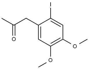 1-(2-iodo-4,5-dimethoxyphenyl)propan-2-one 结构式