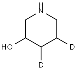 piperidin-4,5-d2-3-ol 结构式