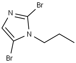 2,5-dibromo-1-propyl-1H-imidazole 结构式