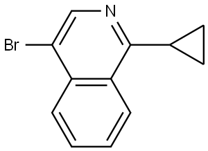 4-bromo-1-cyclopropylisoquinoline 结构式