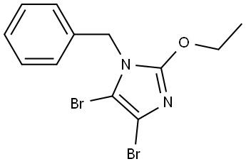 1-benzyl-4,5-dibromo-2-ethoxy-1H-imidazole 结构式