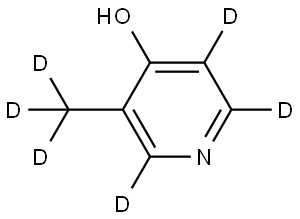 3-(methyl-d3)pyridin-2,5,6-d3-4-ol 结构式