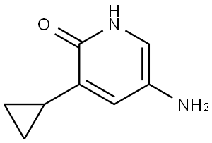 5-amino-3-cyclopropylpyridin-2(1H)-one 结构式