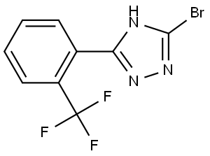 3-bromo-5-(2-(trifluoromethyl)phenyl)-4H-1,2,4-triazole 结构式