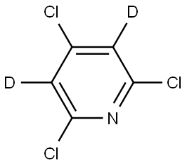 2,4,6-trichloropyridine-3,5-d2 结构式