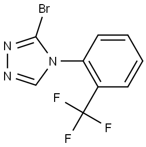 3-bromo-4-(2-(trifluoromethyl)phenyl)-4H-1,2,4-triazole 结构式