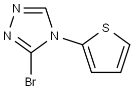 3-bromo-4-(thiophen-2-yl)-4H-1,2,4-triazole 结构式