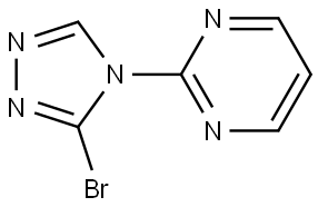 2-(3-bromo-4H-1,2,4-triazol-4-yl)pyrimidine 结构式