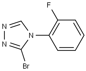 3-bromo-4-(2-fluorophenyl)-4H-1,2,4-triazole 结构式