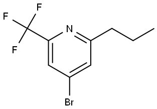 4-bromo-2-propyl-6-(trifluoromethyl)pyridine 结构式