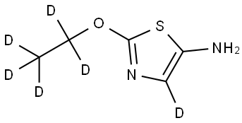 2-(ethoxy-d5)thiazol-4-d-5-amine 结构式