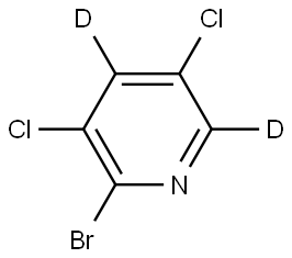 2-bromo-3,5-dichloropyridine-4,6-d2 结构式