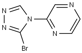 2-(3-bromo-4H-1,2,4-triazol-4-yl)pyrazine 结构式