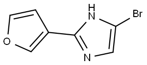 4-bromo-2-(furan-3-yl)-1H-imidazole 结构式