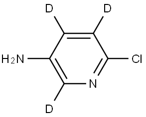 6-chloropyridin-2,4,5-d3-3-amine 结构式
