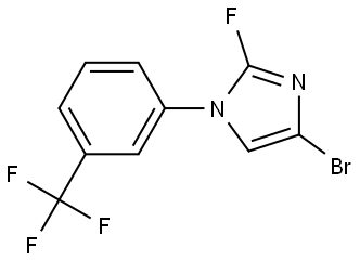 4-bromo-2-fluoro-1-(3-(trifluoromethyl)phenyl)-1H-imidazole 结构式