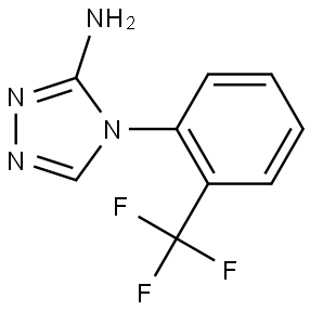 4-(2-(trifluoromethyl)phenyl)-4H-1,2,4-triazol-3-amine 结构式