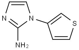 2-bromo-1-(thiophen-3-yl)-1H-imidazole 结构式