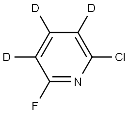 2-chloro-6-fluoropyridine-3,4,5-d3 结构式